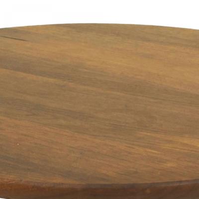 French Mid Century Brass Faux Bamboo and Rosewood Coffee Table
