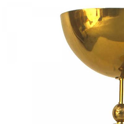 French Mid Century Brass Floor Lamp