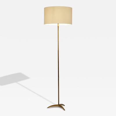 French Mid Century Brass Floor Lamp c1960