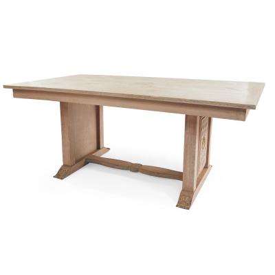 French Mid Century Cerused Oak Dining Table