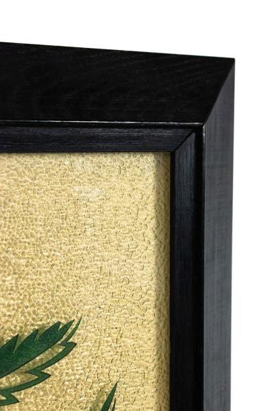 French Mid Century Equestrian Glass Wall Plaque