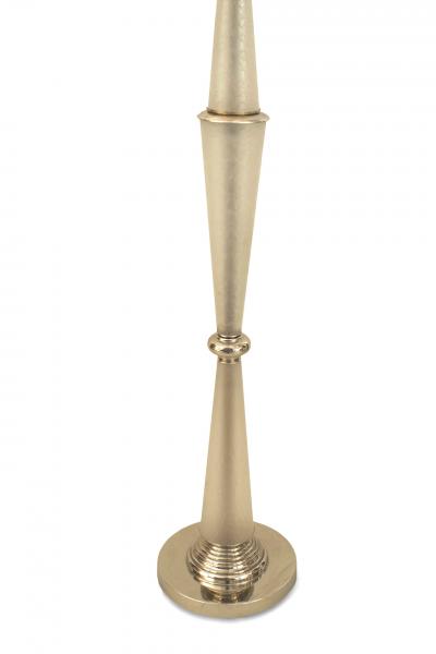 French Mid Century Frosted Glass Floor Lamp