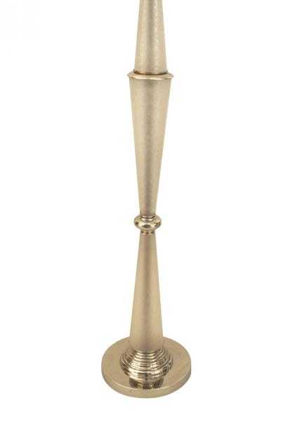 French Mid Century Frosted Glass Floor Lamp