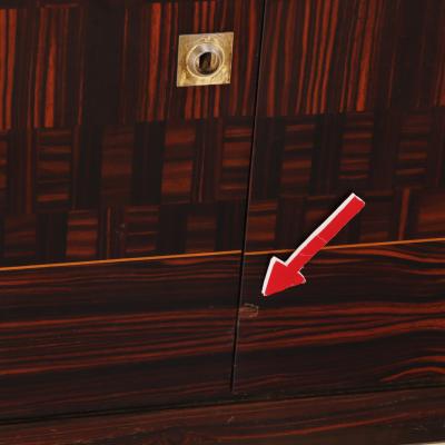 French Mid Century Macassar and Ebony Sideboard C 1955 