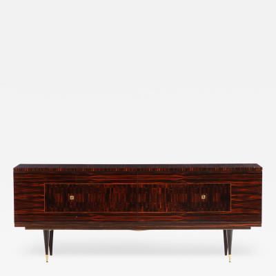 French Mid Century Macassar and Ebony Sideboard C 1955 
