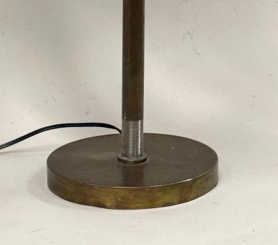 French Mid Century Marine Hand Hammered Brass Copper Table Lamp