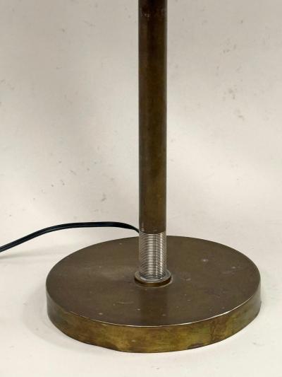 French Mid Century Marine Hand Hammered Brass Copper Table Lamp
