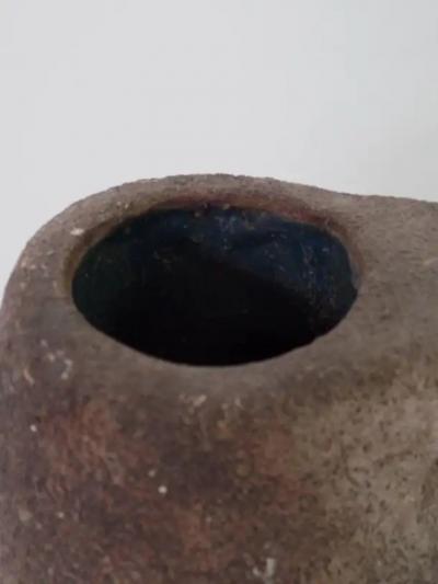 French Mid Century Modern Art Deco Ceramic Amphora Vase Pitcher 1930 Signed