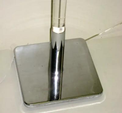 French Mid Century Modern Floor Lamp in Lucite