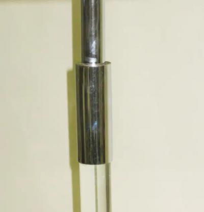 French Mid Century Modern Floor Lamp in Lucite