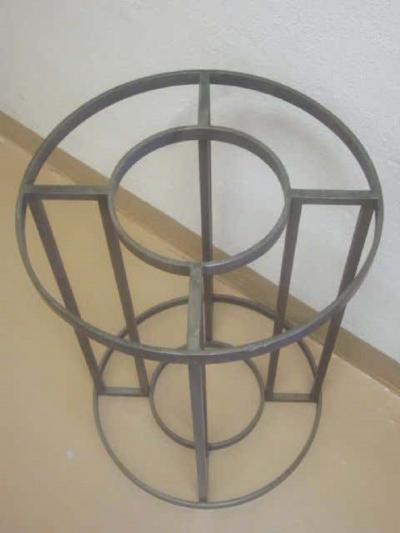French Mid Century Modern Iron Circular Table Base