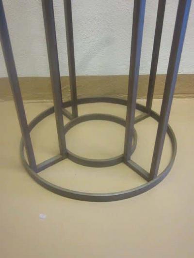 French Mid Century Modern Iron Circular Table Base