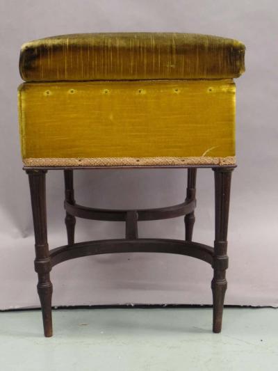 French Mid Century Modern Neoclassical Louis XVI Piano Bench