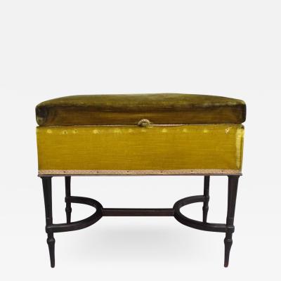 French Mid Century Modern Neoclassical Louis XVI Piano Bench