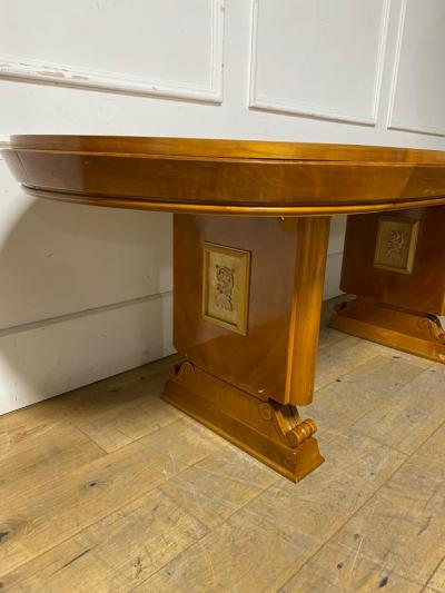 French Mid Century Oval Dining Table