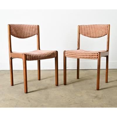French Midcentury Dining Chairs Set of 6