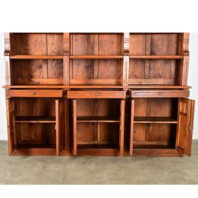 French Midcentury Oak Bibliotheque