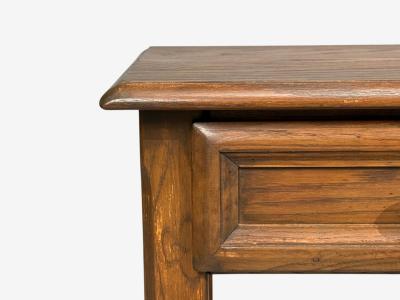 French Modern Brutalist Nightstands Oak France 1960s