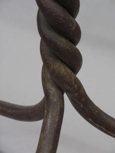 French Modern Neoclassical Hand Wrought Iron Table Base