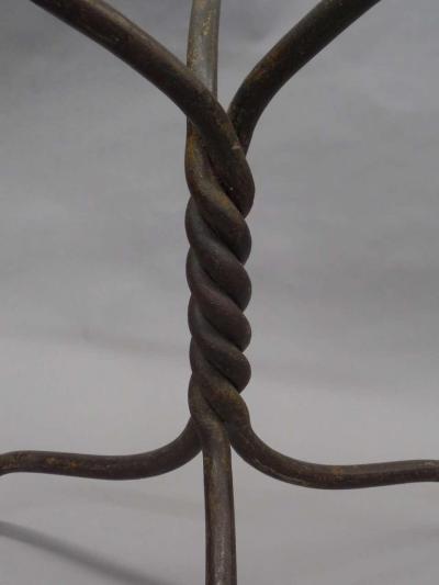French Modern Neoclassical Hand Wrought Iron Table Base
