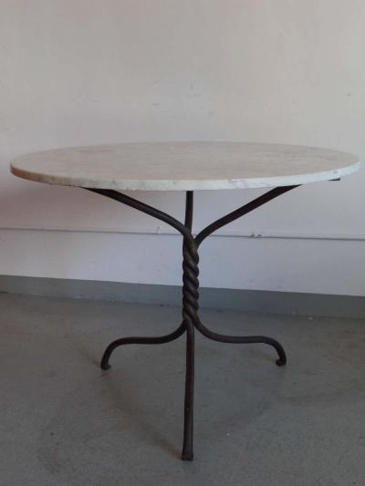 French Modern Neoclassical Hand Wrought Iron Table Base