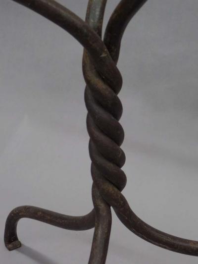 French Modern Neoclassical Hand Wrought Iron Table Base