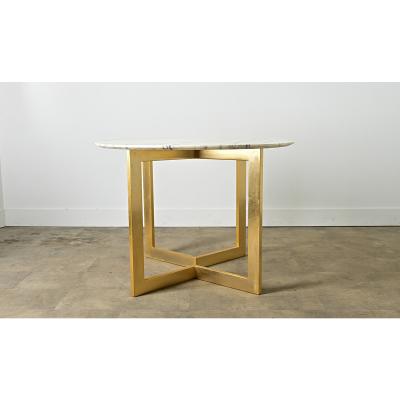 French Modern Oval Marble Dining Table