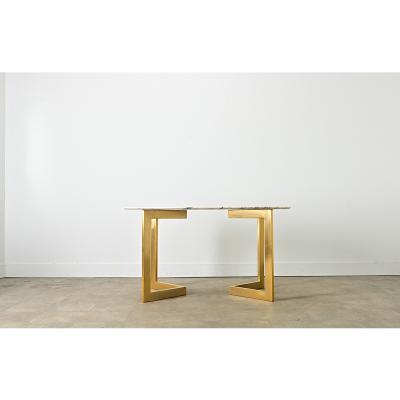 French Modern Oval Marble Dining Table