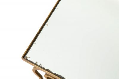 French Moderne Gilded Iron Set of Three Nesting Tables ca 1950s