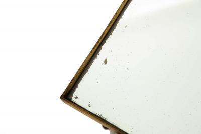 French Moderne Gilded Iron Set of Three Nesting Tables ca 1950s