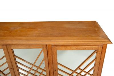 French Modernist Cerused Oak Sideboard Buffet Cabinet by Jean Claude Mahey