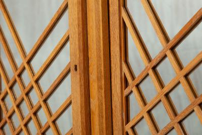 French Modernist Cerused Oak Sideboard Buffet Cabinet by Jean Claude Mahey