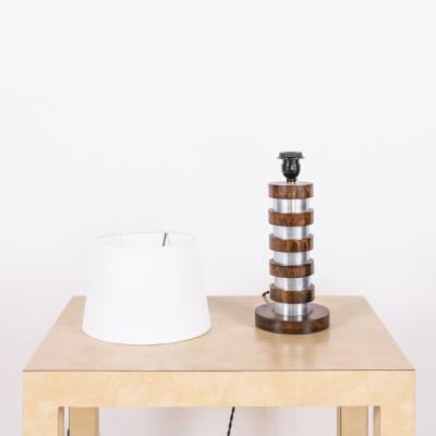 French Modernist Desk Lamp With Parchment Shade