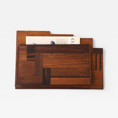 French Modernist Wall Mounted Magazine Rack 1920s