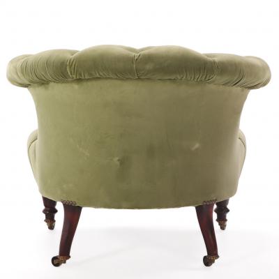 French Napoleon III Boudoir Chair C 1860