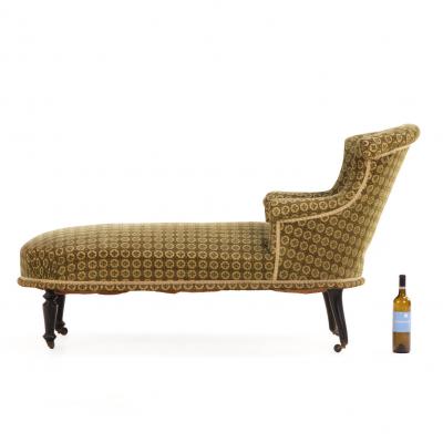 French Napoleon III Chaise Longue C 1860