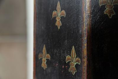 French Napoleon III Fleur De Lis Painted Umbrella Stand