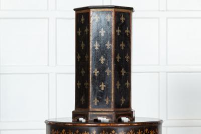 French Napoleon III Fleur De Lis Painted Umbrella Stand