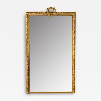 French Napoleon III Gold Gilt Mantle Mirror