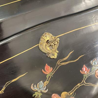 French Napoleon III Lacquered Secretarial Desk