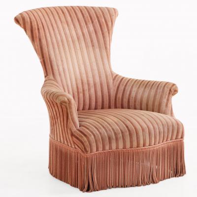 French Napoleon III Walnut Armchair C 1870 