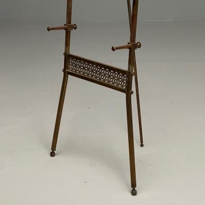 French Neoclassical Antique Standing Easel Bronze France 1940s