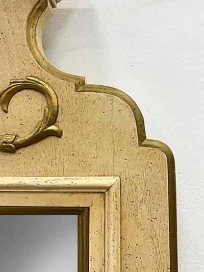 French Neoclassical Style Wood Mirrors 1960s American Made Pair