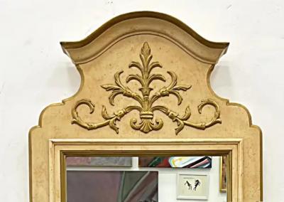 French Neoclassical Style Wood Mirrors 1960s American Made Pair