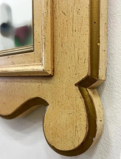 French Neoclassical Style Wood Mirrors 1960s American Made Pair