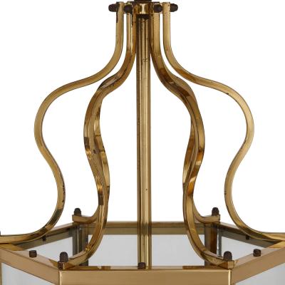 French Neoclassical style brass lantern
