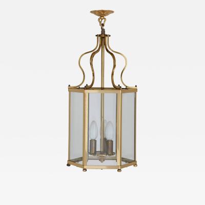 French Neoclassical style brass lantern
