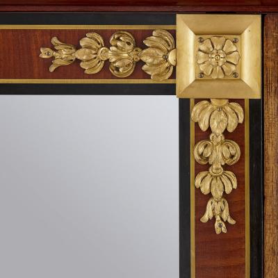 French Neoclassical style gilt bronze mounted ebonised wood display cabinet