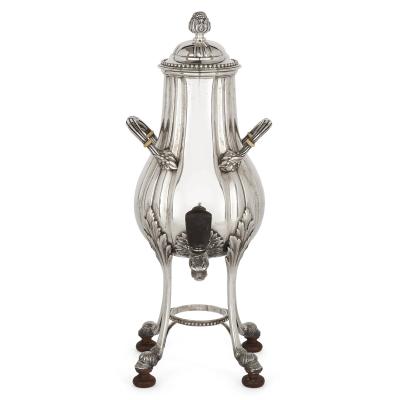 French Neoclassical style seven piece coffee and tea set