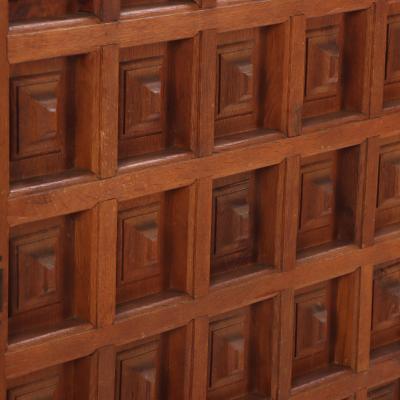 French Oak Brutalist Style Cabinet C 1960 